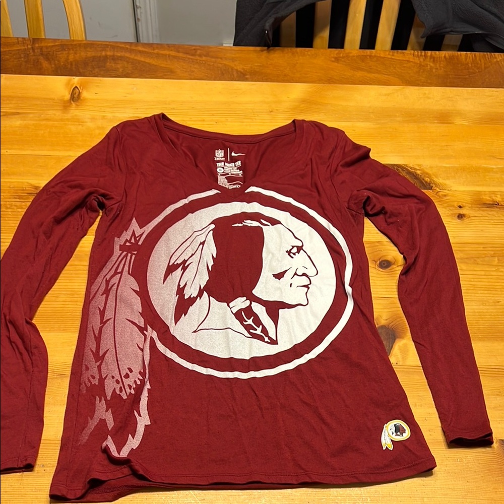 Washington Redskins Burgundy Long Sleeve Shirt